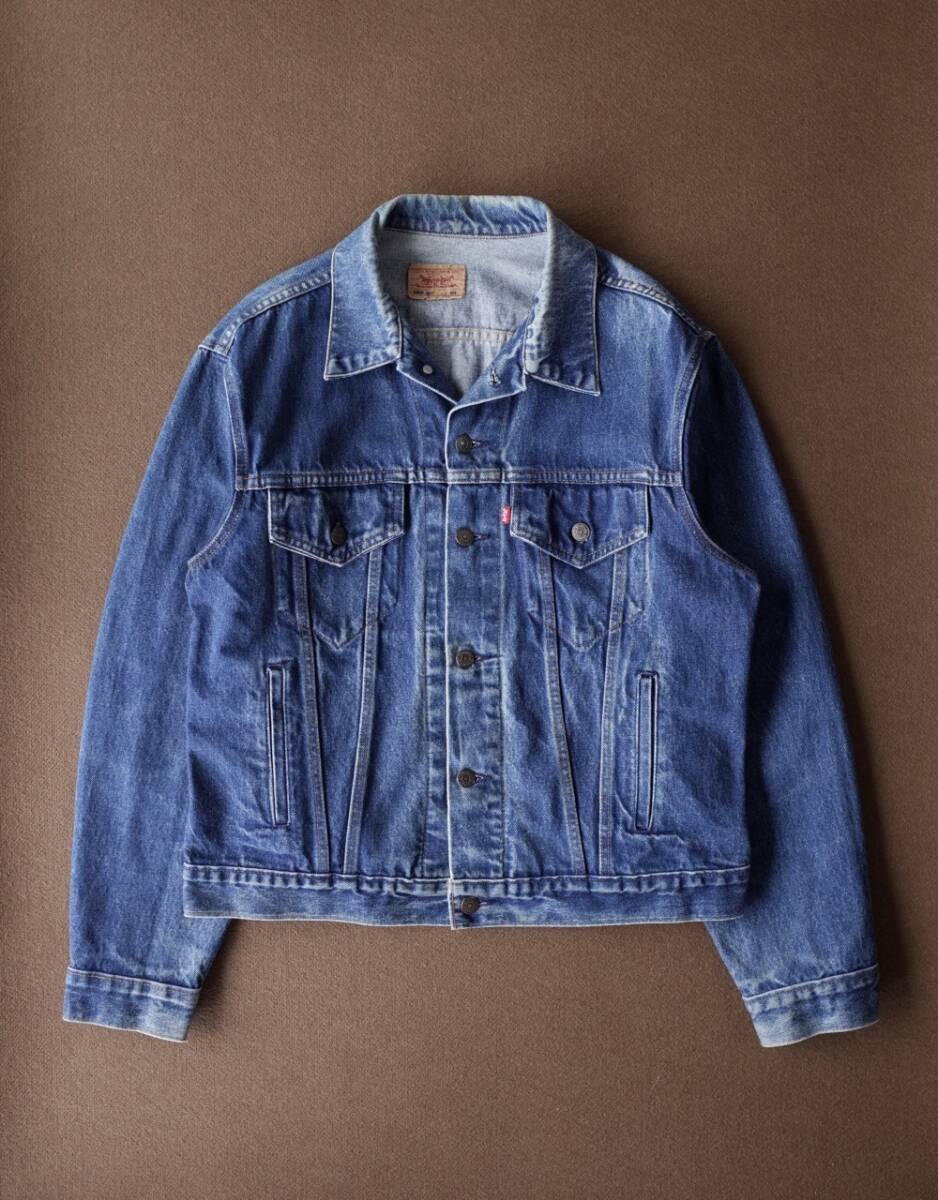 90's ビンテージ USA製 Levi’s リーバイス デニムジャケット 70506-0216 (4TH型) トラッカー ブルー 46R拍卖