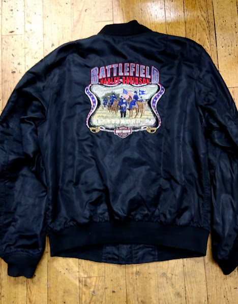 良品 HARLEY-DAVIDSON ハーレーダビッドソン 黒 MA-1 LL バック刺繍 キルティング拍卖