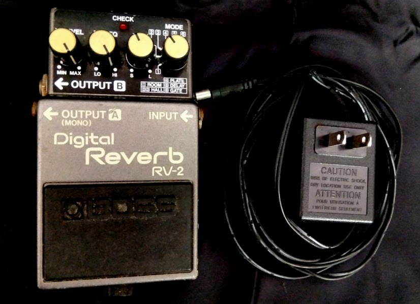 良品 BOOS Digital Reverb RV-2デジタルリバーブ エフクター 電源コード付属 大定番 拍卖
