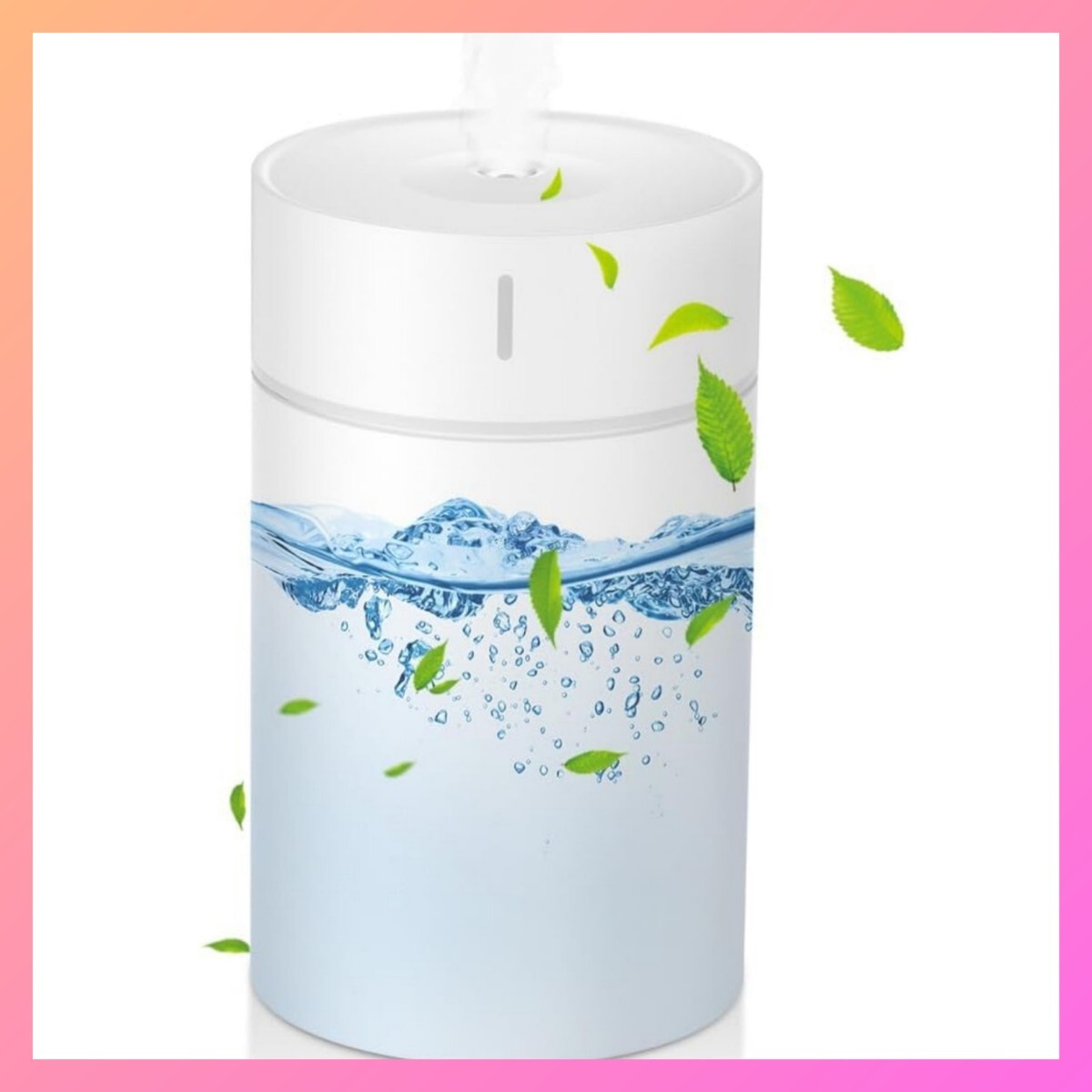 加湿器 小型 卓上自動停止機能 静音設計 7色LEDライト 消灯可 40ml/h加湿量拍卖