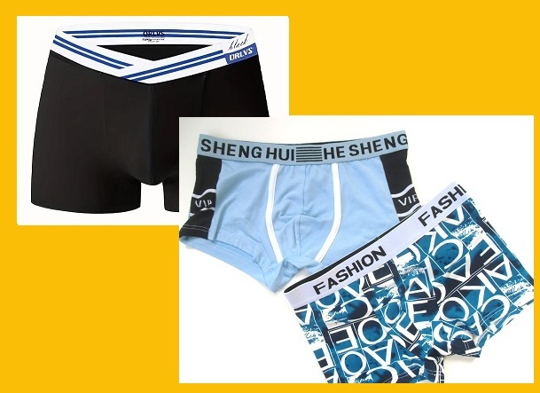 SPLASH-FRUITs19チーム!! 2025合宿風呂あがり【Mサイズ】ボクサーBLUE青&黒BLACK■アルファベット■HE SHENG HUI■ORLVS拍卖