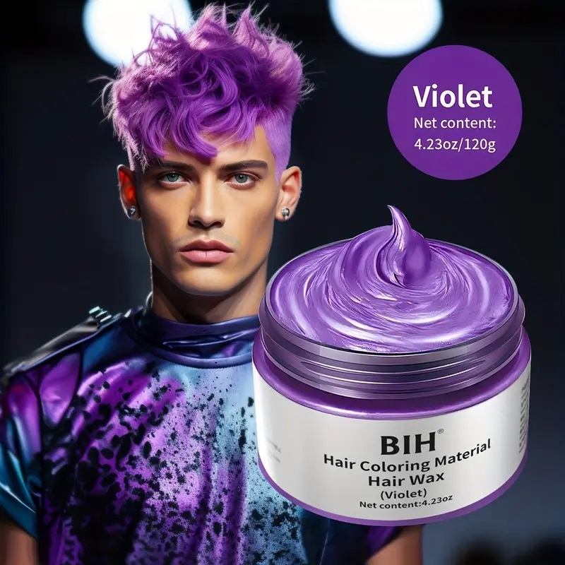 SPLASH-FRUITs19チーム■おしゃれヘアカラーワックスVIOLET ハロウィーンパーティーコスプレヘアカラークリームStyling Hair wax120g拍卖