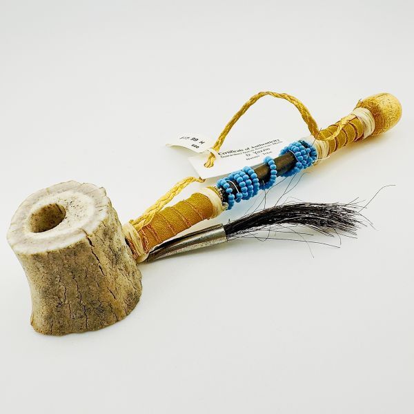 M1215*vintage*民族工芸*1970's*ナバホ族*D Yazzie*儀式用 パイプ*喫煙*キセル*インディアン*ネイティブアメリカン*インテリア*雑貨*デコ拍卖