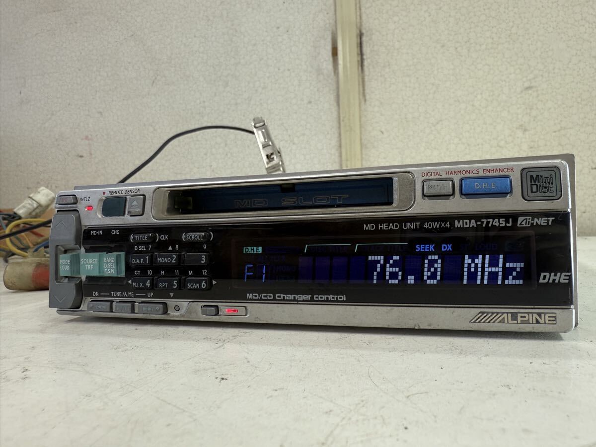 ALPINE MDA-7745J MDヘッドユニット 動作確認済み 40W×4 ミニディスクプレーヤー 良品拍卖
