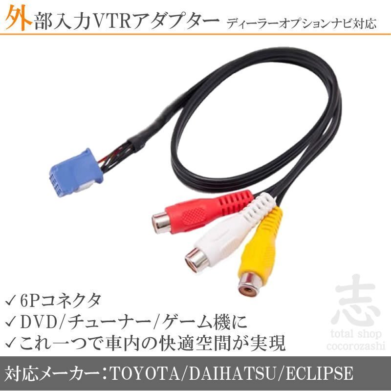 イクリプス ECLIPSE AVN118M VTRアダプター/外部入力 DVD/チューナー/カメラ/iPhoneへ/映像拍卖