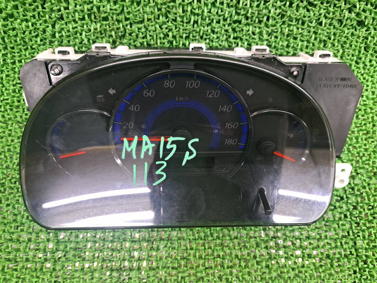 113 ワゴンRソリオ MA15S デリカD2 MB15S スピードメーター スピードメーターパネル 速度計 走行距離不明拍卖