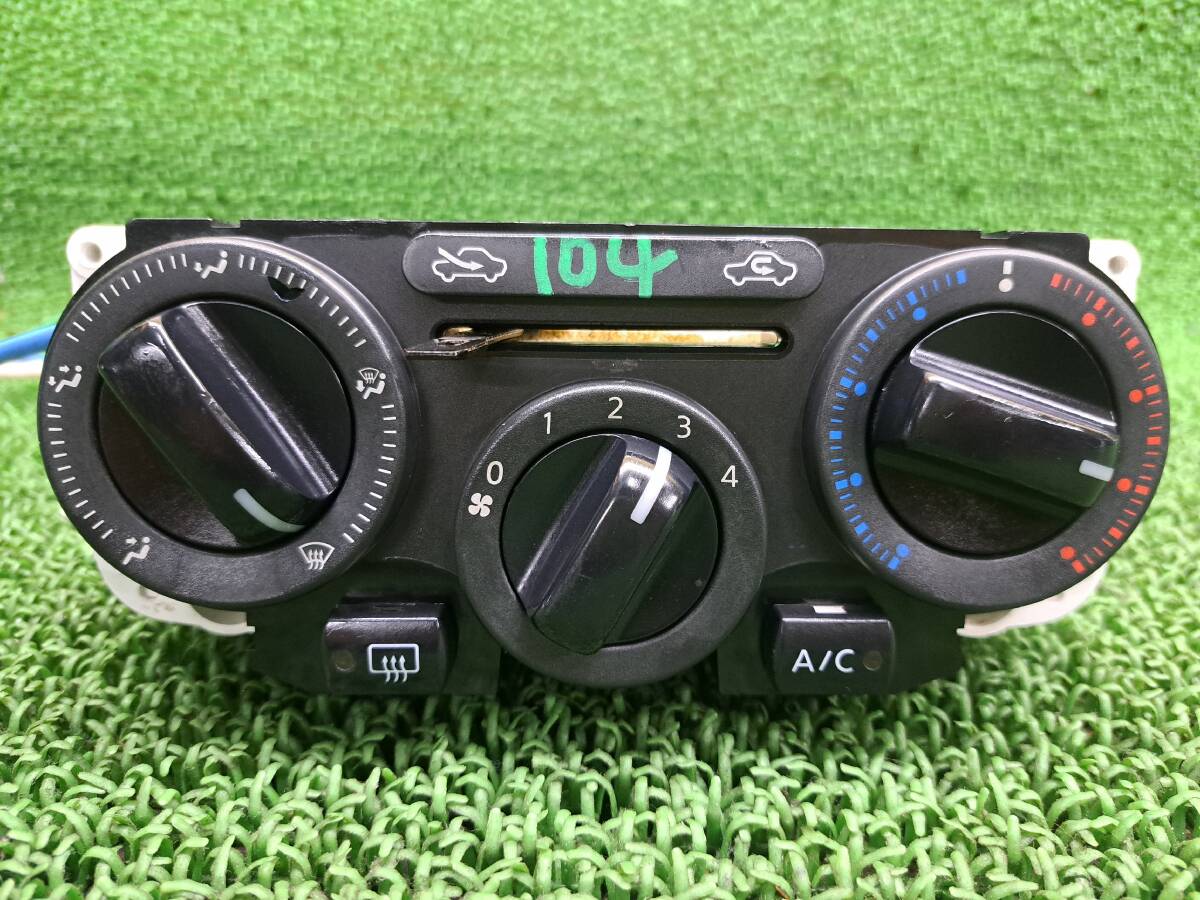 104 日産 AD VY12 純正 エアコンスイッチ エアコンスイッチ パネル クーラー A/C スイッチ パネル拍卖
