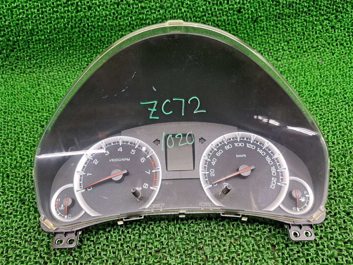 1020 スズキ スイフト ZD72S ZC72S 純正 スピードメーター スピードメーターパネル 速度計 計器 走行距離不明拍卖