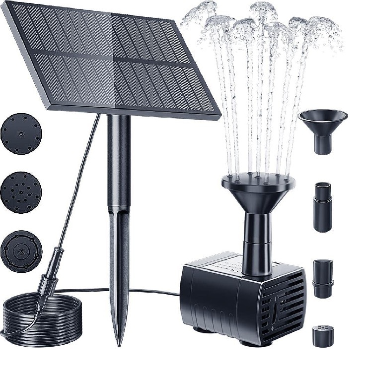 ソーラーポンプ 電気代0円 ソーラーパネル 省エネ 庭 噴水 池 池ポンプ 循環 水 水流 太陽光 エコ拍卖