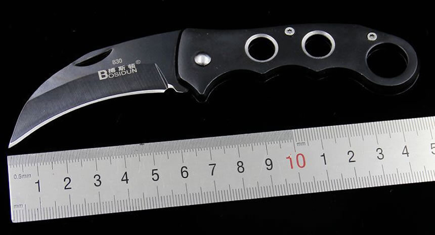 小型 折りたたみ ポケットナイフ 登山 魚釣り フィッシング キャンプ アウトドア ハンティング 狩猟 カランビットtecc-karaknife拍卖