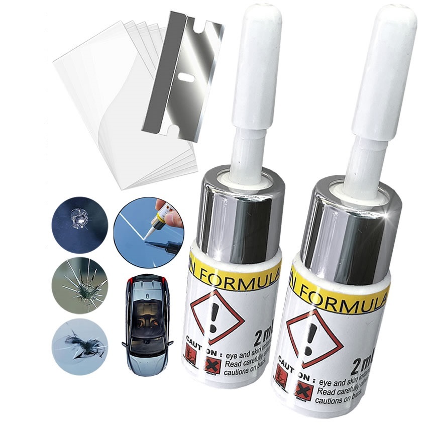 2個入 車用 フロントガラス リペアセット ウインド リペア 傷 ひび割れ 補修 小さな損傷 飛び石 修復 修理拍卖