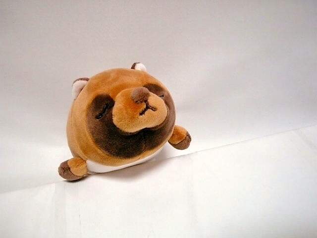 ◆未使用◆りぶはあと◆ぽんきち マシュマロアニマル マスコット◆たぬき ぬいぐるみ◆拍卖