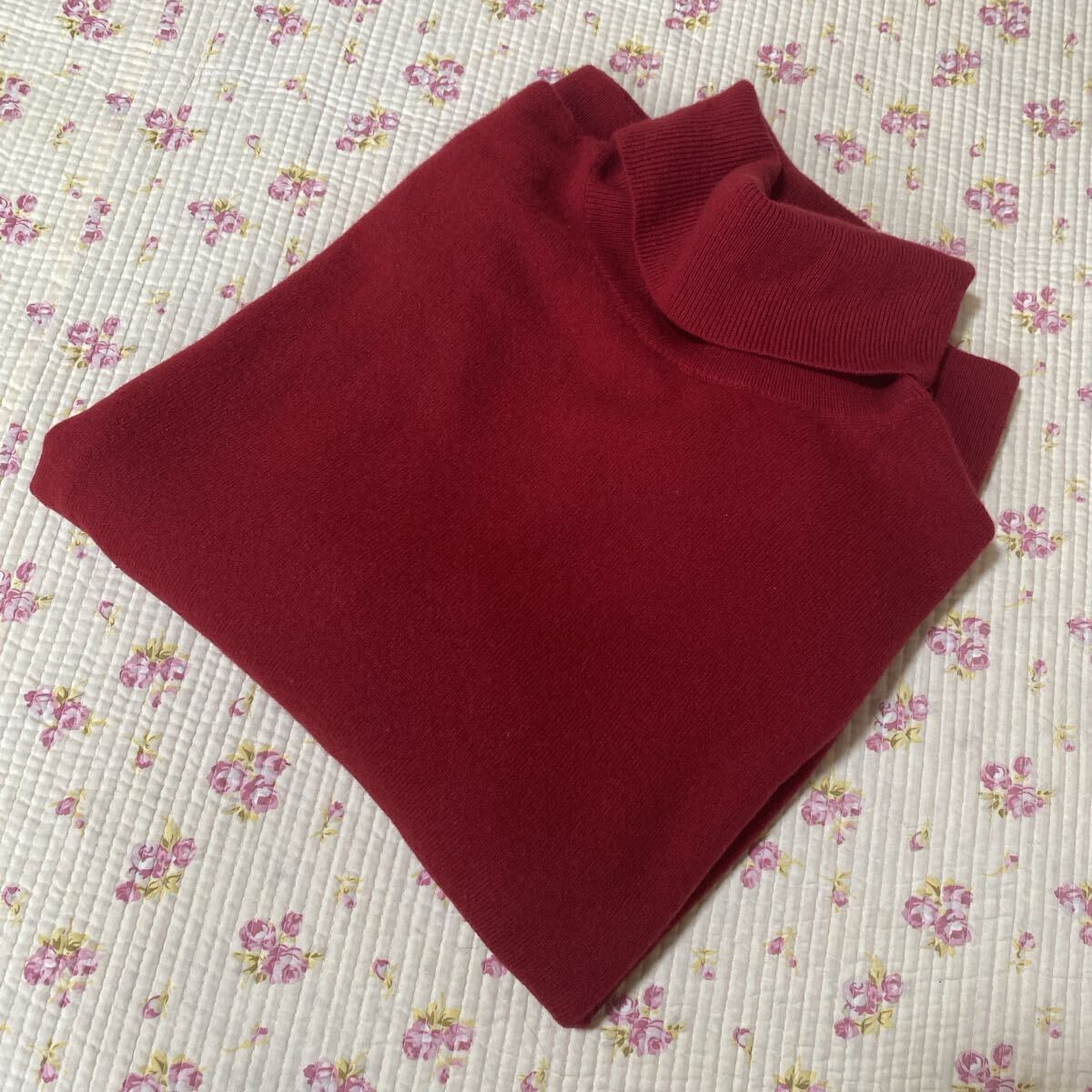 ユニクロ カシミヤ100% ニット セーター 3XL 赤 レッド DMW拍卖