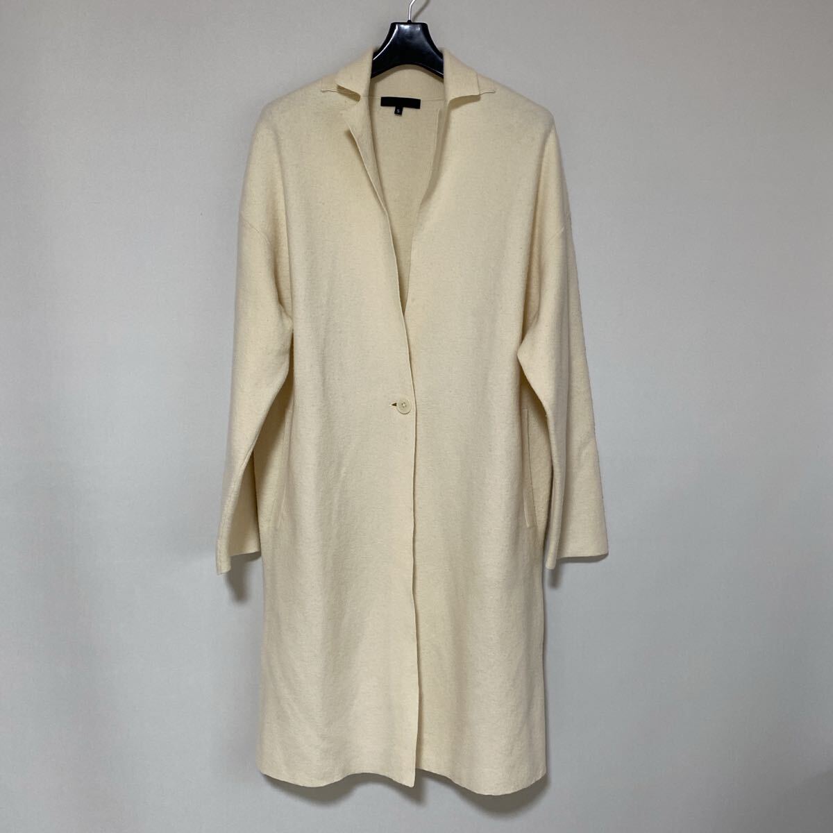 ICB アイシービー S ロングカーディガン クリーム色系 ウール DMW拍卖