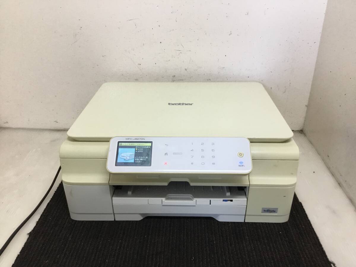 △ y 岐阜発/ brother/ ブラザー/ インクジェットプリンター/ モデルMFC-J827DN/ 通電のみ確認/ ジャンク/ インクなし/ 現状品/ R7.10/2 △拍卖