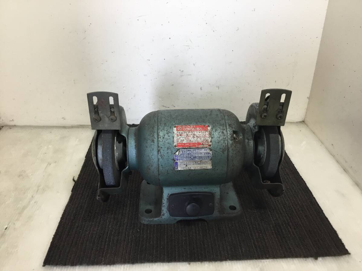 △ y 岐阜発/ HITACHI/ ベンチグラインダー/ EBK/ 両口グラインダー/ 研磨機/ 動作確認/ 現状品/ R7.10/27 △拍卖