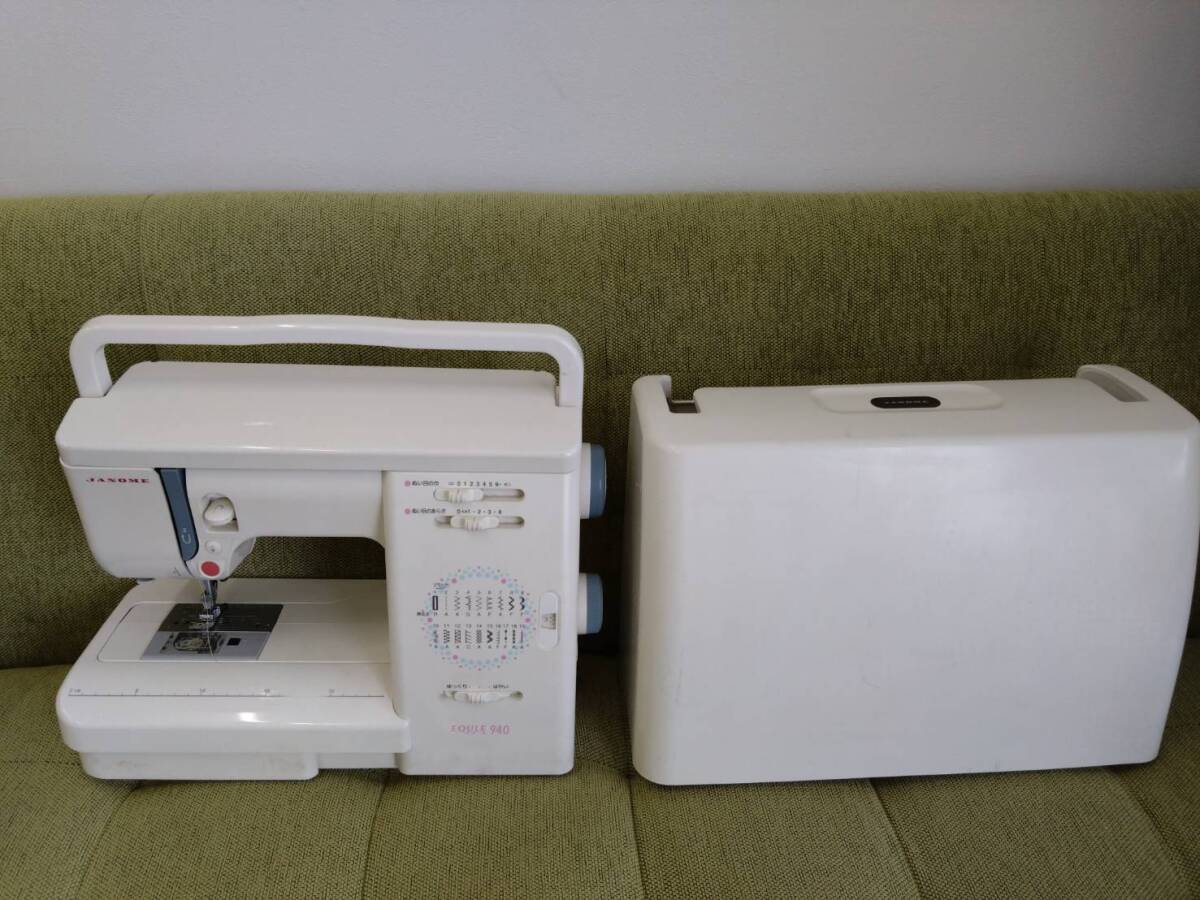 JANOME ジャノメ 多機能ミシン 503型 エクール 940 電子ミシン 本体 ハンドクラフト 裁縫 通電確認済み 現状品拍卖