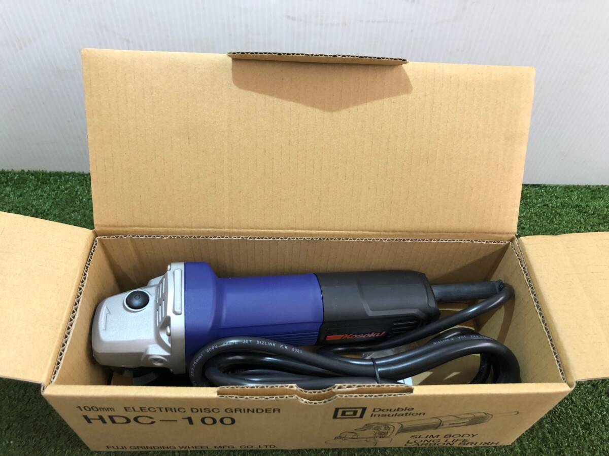 【未使用品】富士製砥 電気ディスクグラインダー HDC-100 100㎜ ITS2CQP26CEM拍卖