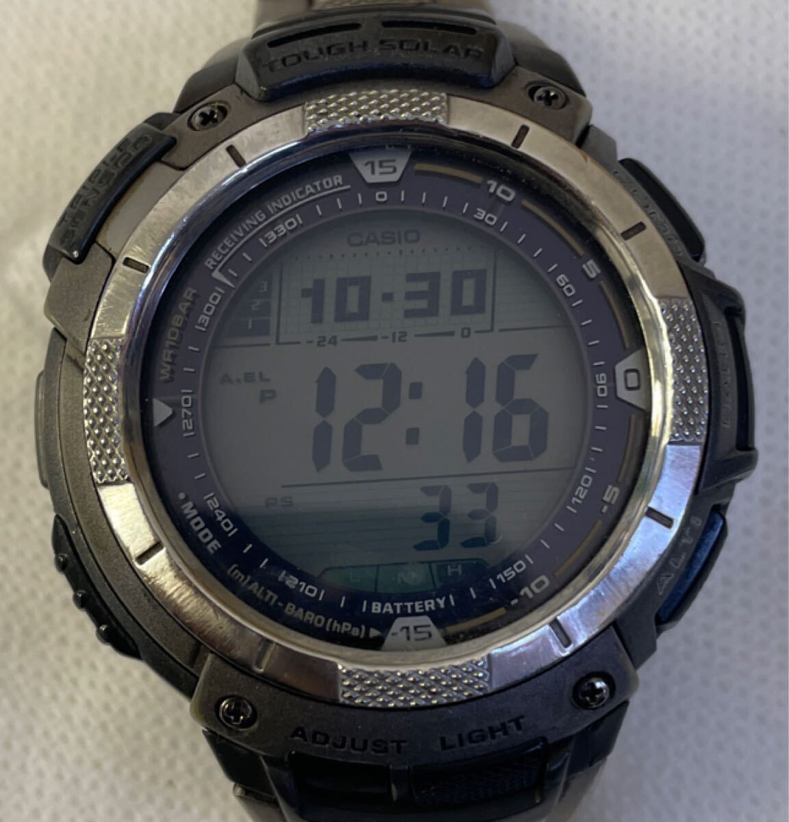 腕時計 カシオ CASIO プロトレック PROTREK PRW-1000TJ ソーラーメンズ 動作OK拍卖