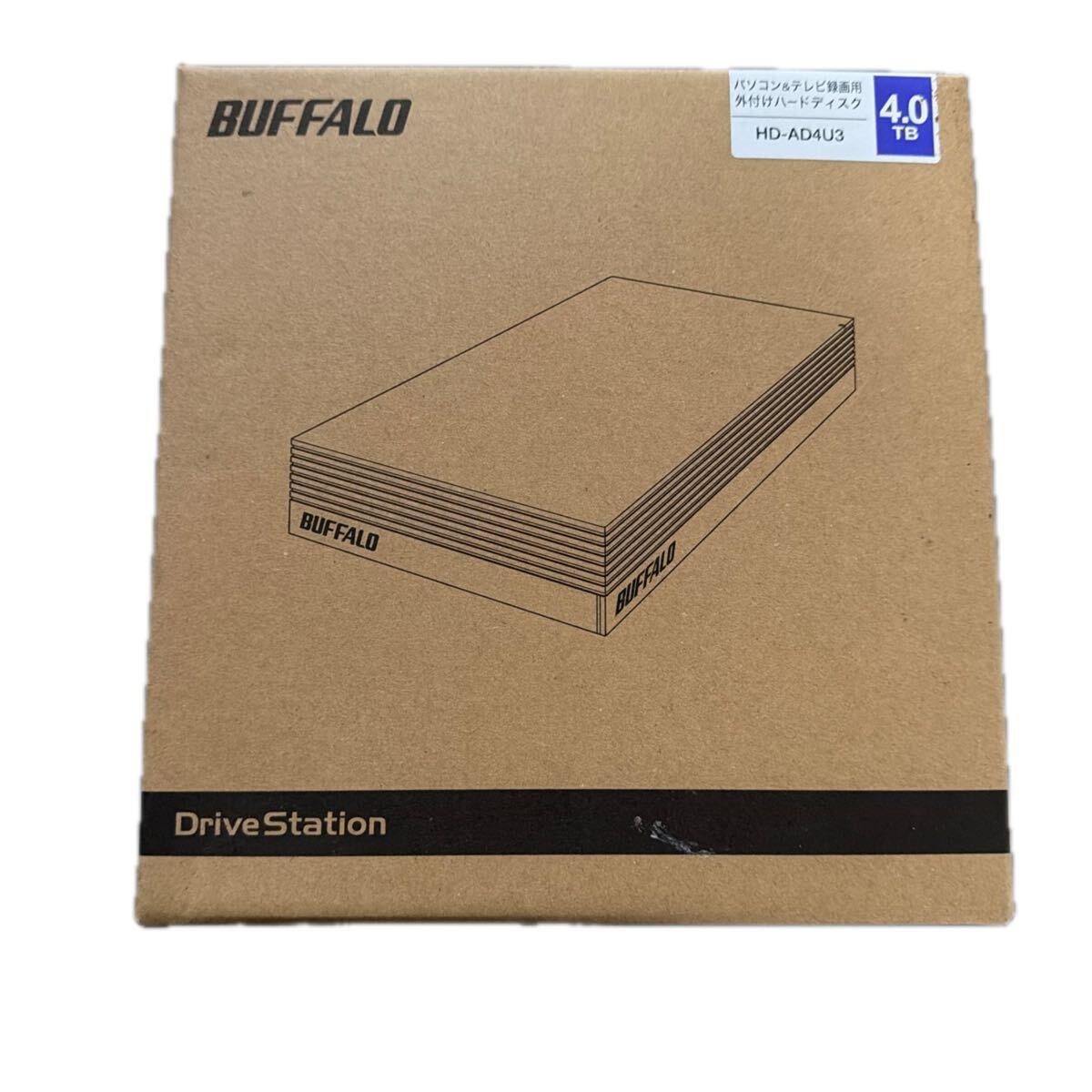 未開封 バッファロー HD-AD4U3 外付けハードディスク 4.0TB拍卖
