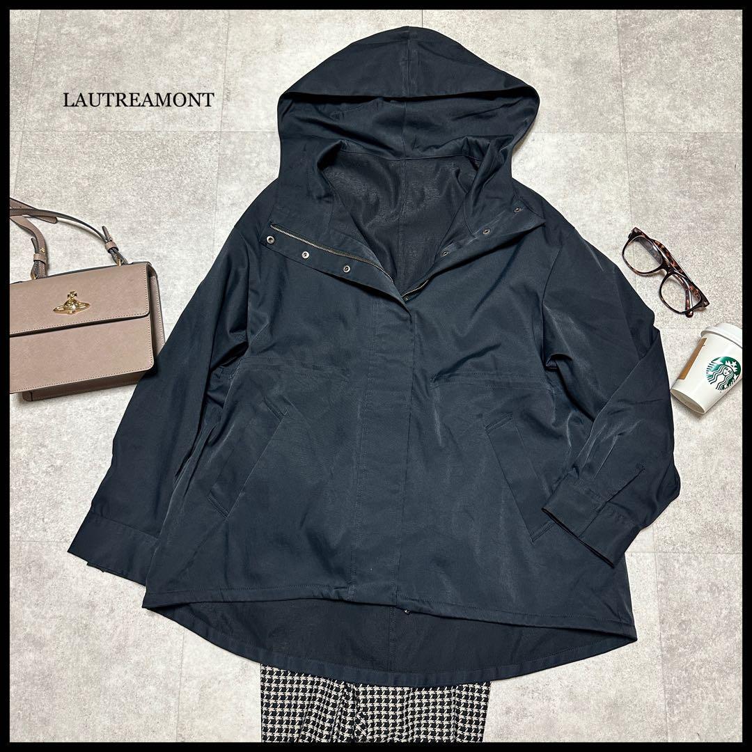 LAUTREAMONT ロートレアモン マウンテンパーカー 大人可愛い フード付 ゆったり 黒拍卖