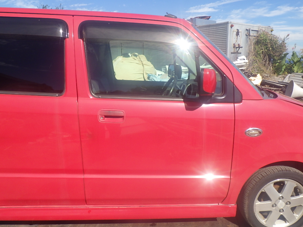 ワゴンR MH21S 右 フロントドア 赤 Z9T拍卖