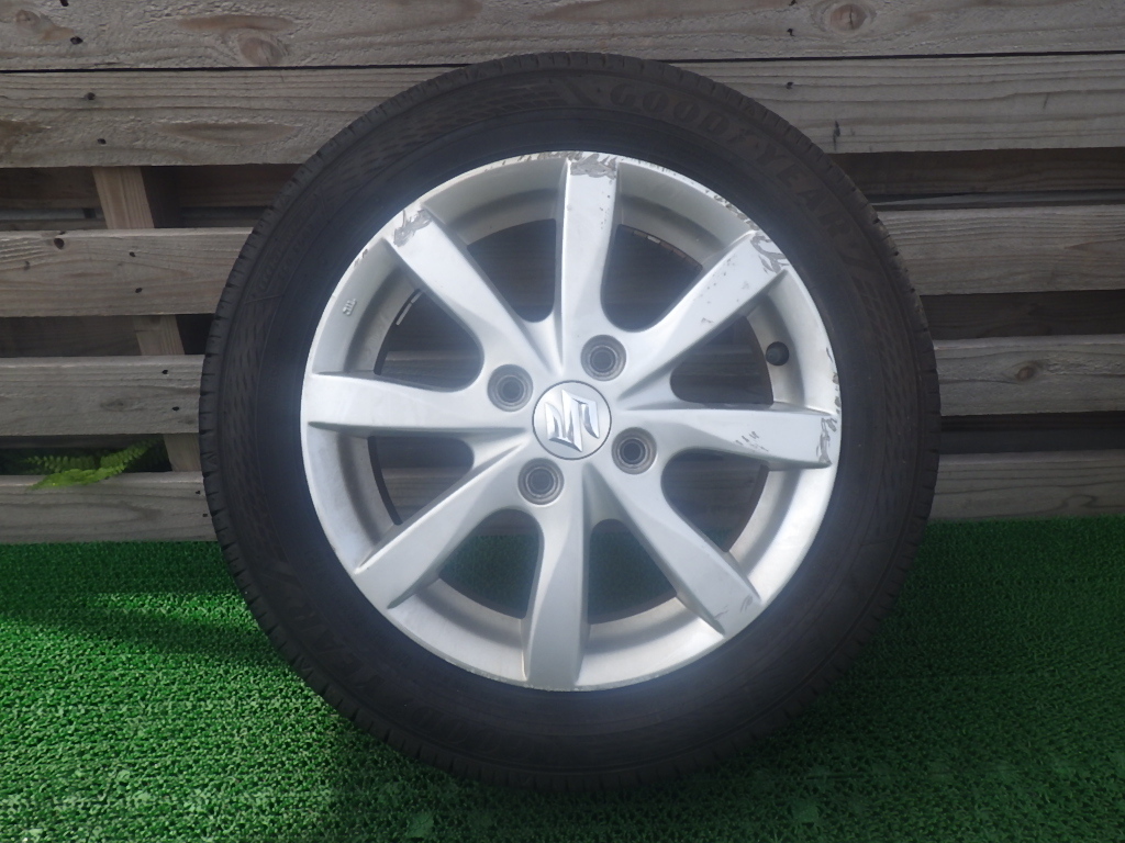 ワゴンR MH34S 純正 14インチ アルミホイール タイヤ付き 1本 14x4.5J +45 PCD100 155/65R14 75S 2024年製 (2)拍卖