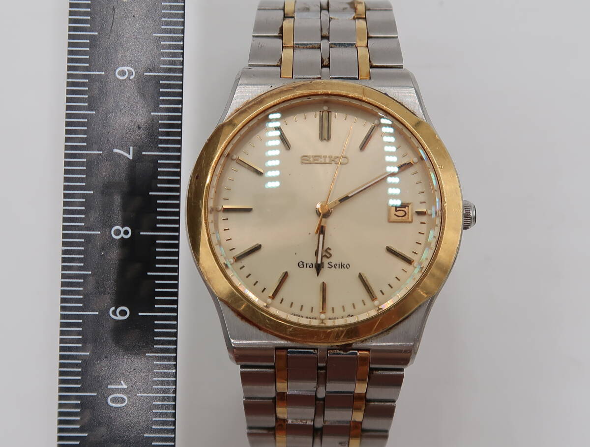 ★☆SEIKO セイコー GS 8N65-9000 グランドセイコー 18KT BEZEL メンズ腕時計☆★拍卖