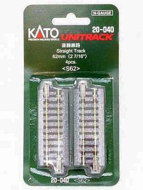 KATO Nゲージ 直線線路 62mm 4本入 20-040 鉄道模型 検R(新品 在庫品)拍卖