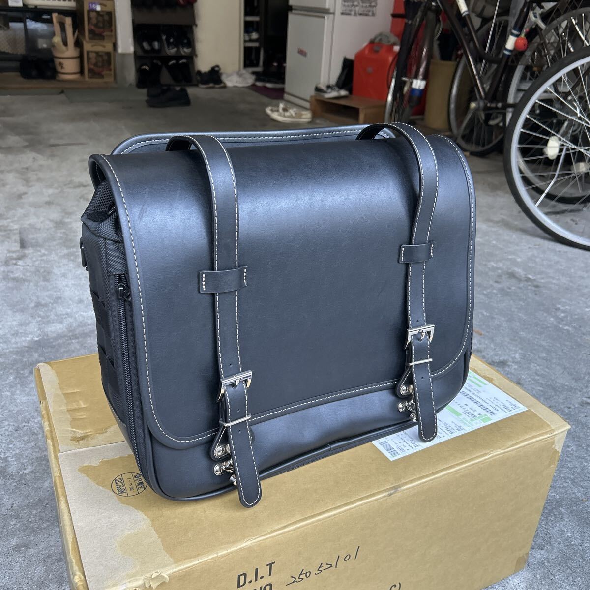 ☆超美品☆ヘンリービギンズ(Henly Begins) デイトナ バイク用 サイドバッグ 18L ブラック サドルバッグ DHS-4 拍卖