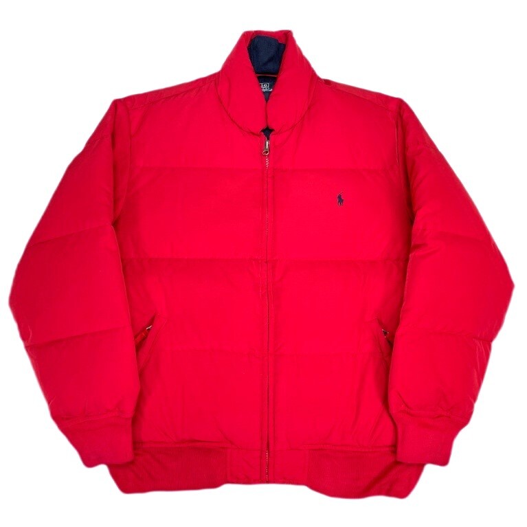 1990's~ POLO ポロラルフローレン 肉厚ダウンジャケット (ビンテージ SPORT ポロスポーツ 92 93 ベスト ポロベア ネイティブ RRL COUNTRY拍卖