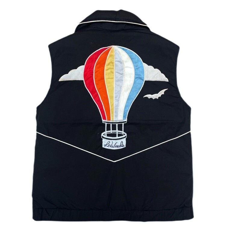 1980's~ 台湾製 Le Weeds 気球刺繍入りダウンベスト (ビンテージ PETER MAX ノースフェイス L.L.BEAN バウアーダウン クレセント WOOLRICH拍卖