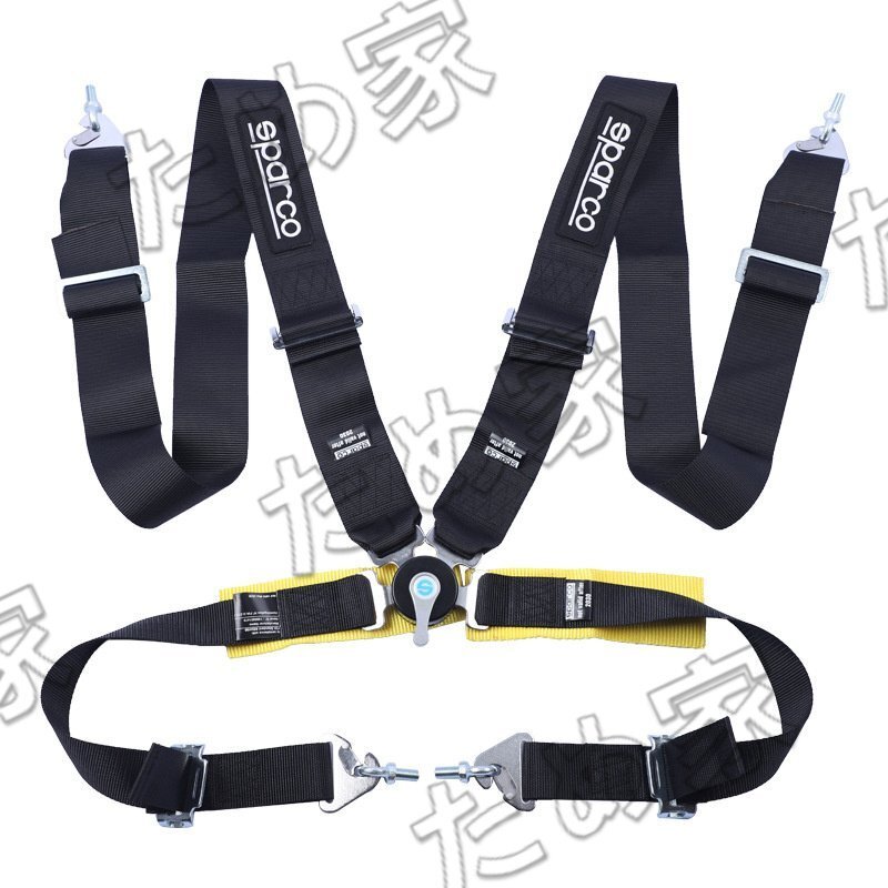 最新◆4点式 シートベルト SPARCO 安全ベルト レース専用 腰ベルトアジャスター付 スパルコ 耐久レースに◆ブラック/ブルー/レッド 3色選択拍卖