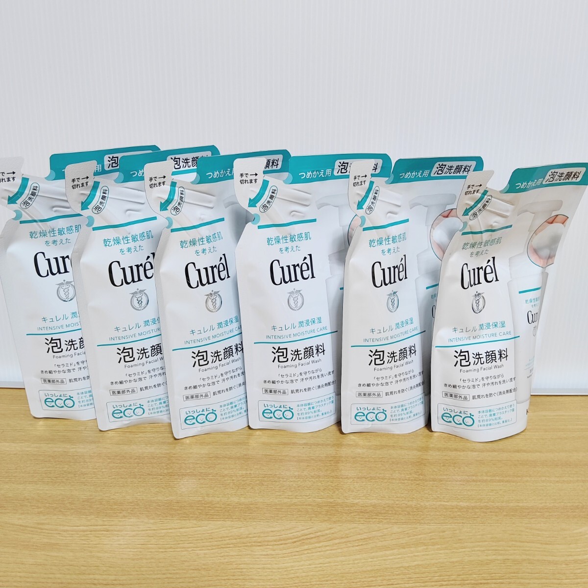キュレル 潤浸保湿 泡洗顔料 つめかえ用 6個拍卖