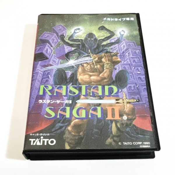 ラスタン・サーガⅡ 【箱・説明書付き】※動作確認済・清掃済 2本まで同梱可 セガ メガドライブ ラスタンサーガ2拍卖