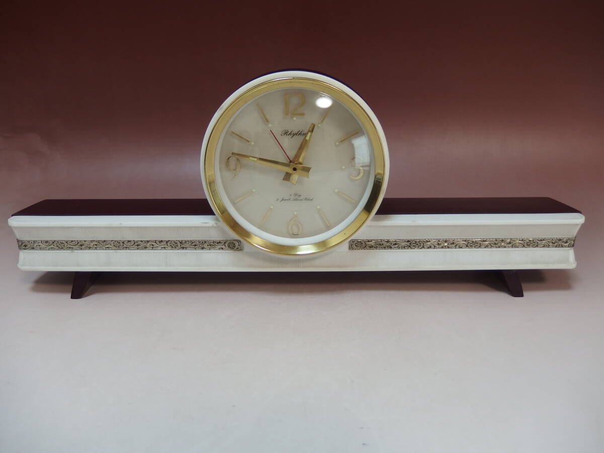 リズム時計 8日巻目覚時計 ロードスター8号 Rhythm 8days 2jewels alarm clock №3110 動作品拍卖