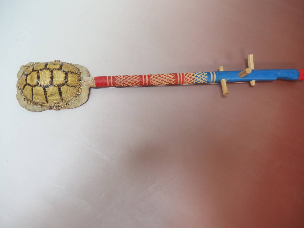 亀 モロッコ アフリカ 民族楽器 三絃 亀甲羅 弦楽器 ギンブリ?拍卖