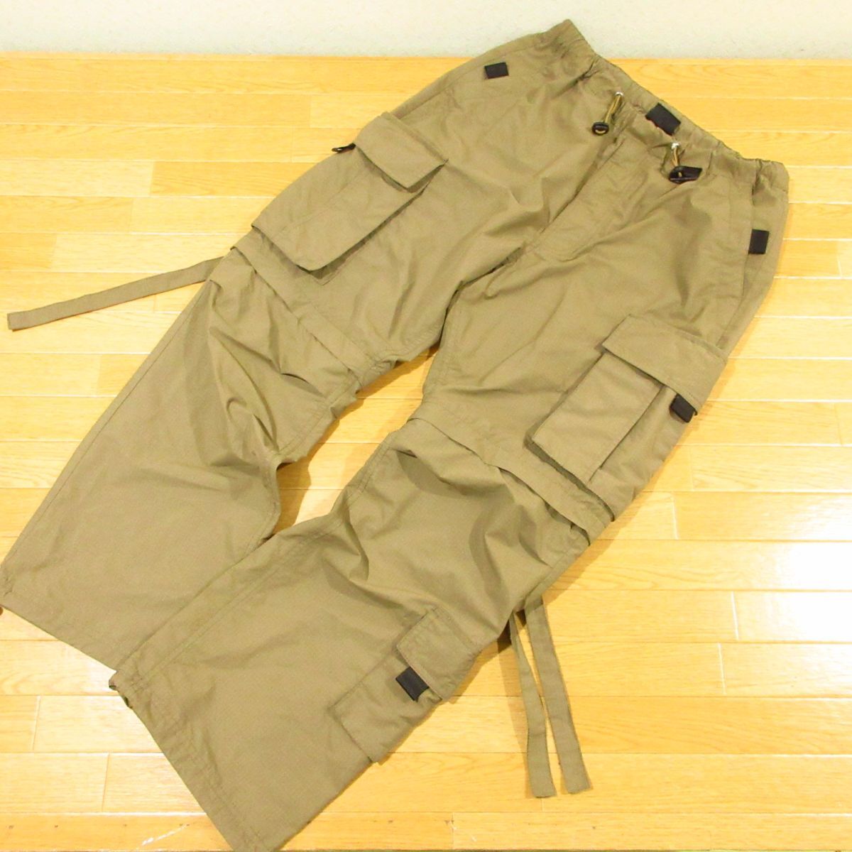 ◎WILD THINGS ワイルドシングス WT21128AD タクティカル 7ポケット パンツ 2WAY コンバーチブル メンズ グレージュ Sサイズ◆PA4257拍卖