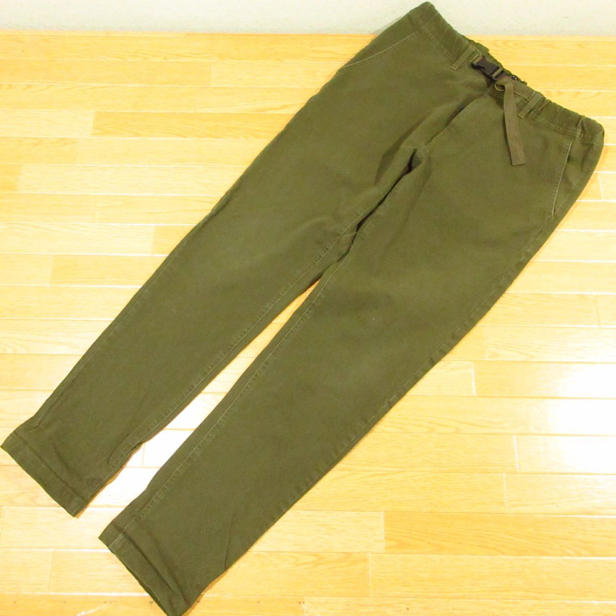 ◎良品!LAD WEATHER ラドウェザー クライミングパンツ テーパード ストレッチ アウトドア メンズ オリーブ Sサイズ◆PA4399拍卖