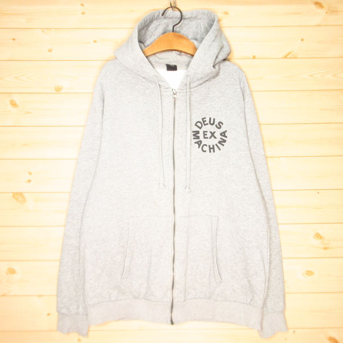 ◎Deus Ex Machina デウス エクス マキナ ジップパーカー スウェット トレーナー 裏起毛 ライフスタイル メンズ グレー Sサイズ◆AA4890拍卖