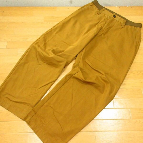 ◎美品!TIGORA GOLF ティゴラ TR-1P155ONT ゴルフパンツ ドビーパンツ ストレッチ ワイドパンツ 裾短め!通年 メンズ 茶 Sサイズ◆PA4133拍卖