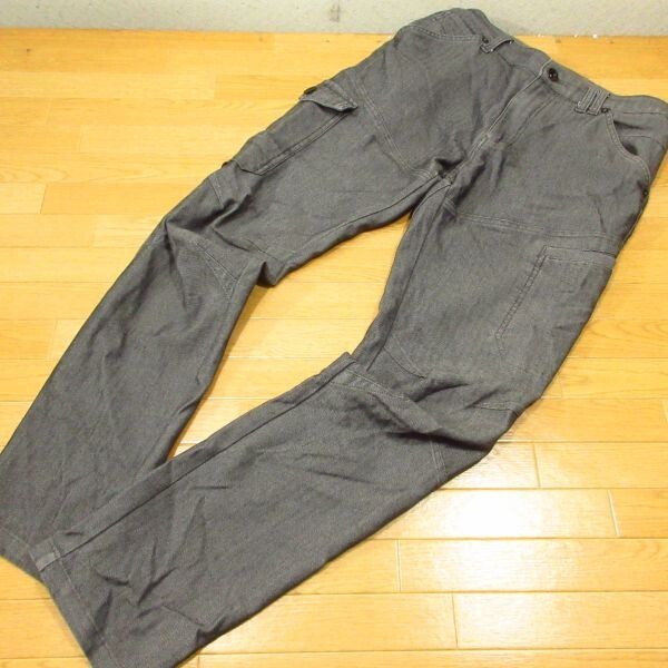 ◎美品!ワークマン FieldCore WR003 4D 撥水 ワークパンツ カーゴ ストレッチ ヘリンボーン 作業着 メンズ グレー Lサイズ◆PA4243拍卖