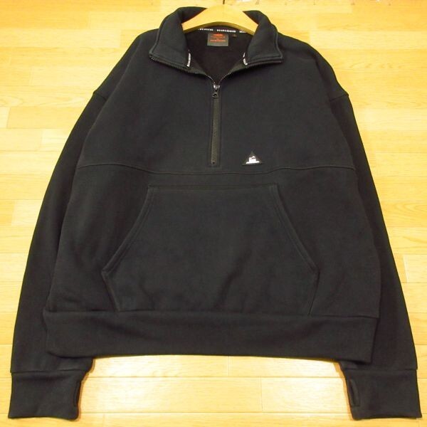 ◎良品!TIGORA by BEAMS DESIGN ティゴ ビームス トレーナー スウェット ハーフジップ 裏起毛 メンズ 黒 Lサイズ◆AA4883拍卖