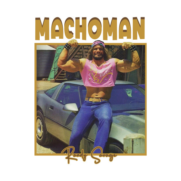【Tシャツ】 MACHO MAN Randy Savage プロレス マッチョマン ランディ・サベージ S/M/L/XL拍卖