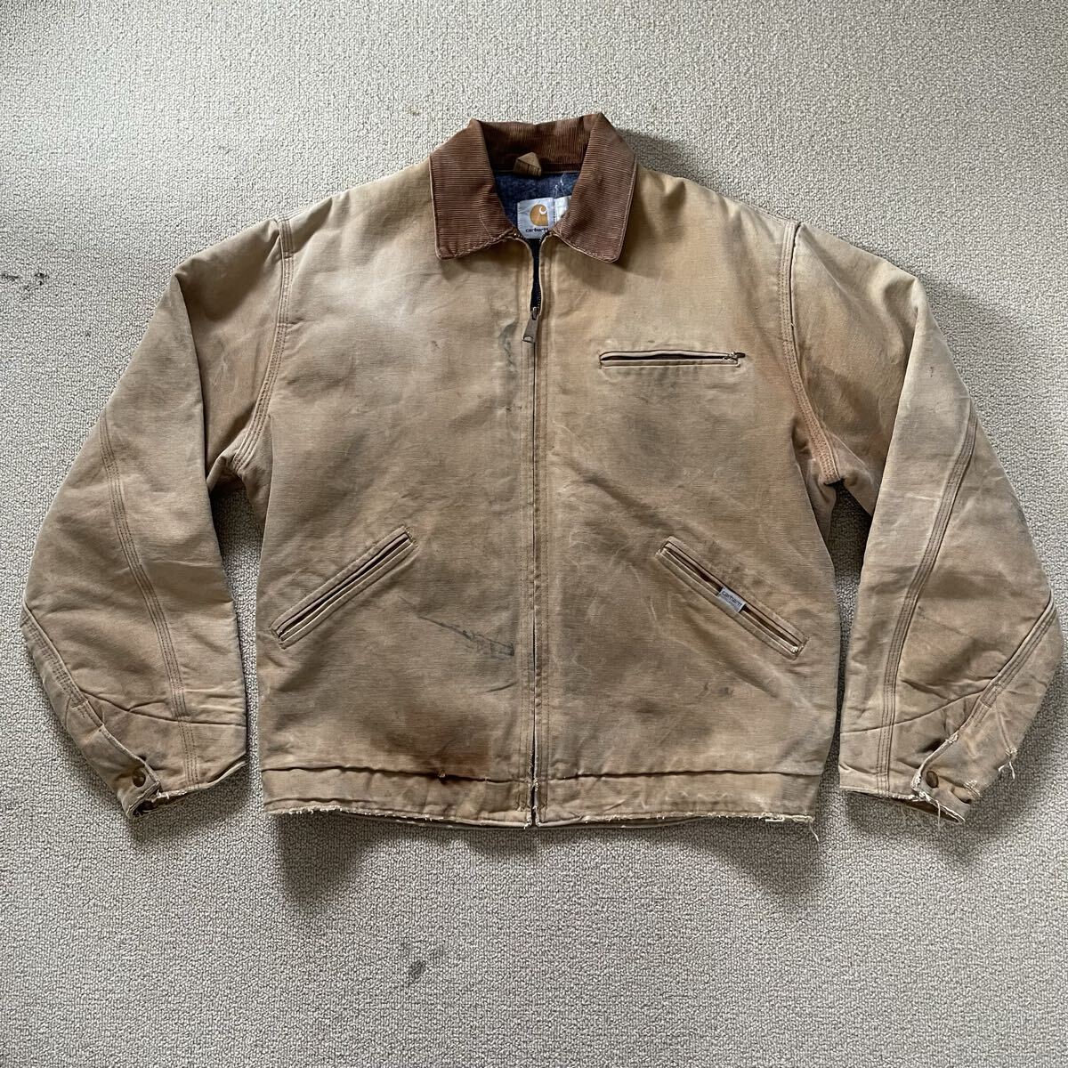 【L】 80s Carhartt Detroit Jacket デトロイトジャケット USA製 カーハート Vintage サンタフェ アクティブ ヴィンテージ 90s アメリカ製拍卖