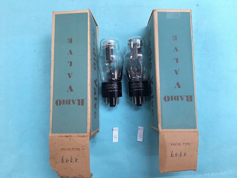 即決あり■6G6G (VT-198-A) National Union JAN-CNU 未使用品 2本組 箱入り拍卖