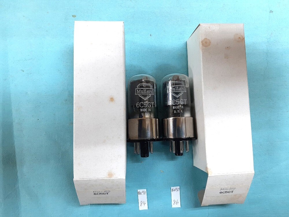 ■未使用品■6C5GT/CV583 Mullard 2本組拍卖