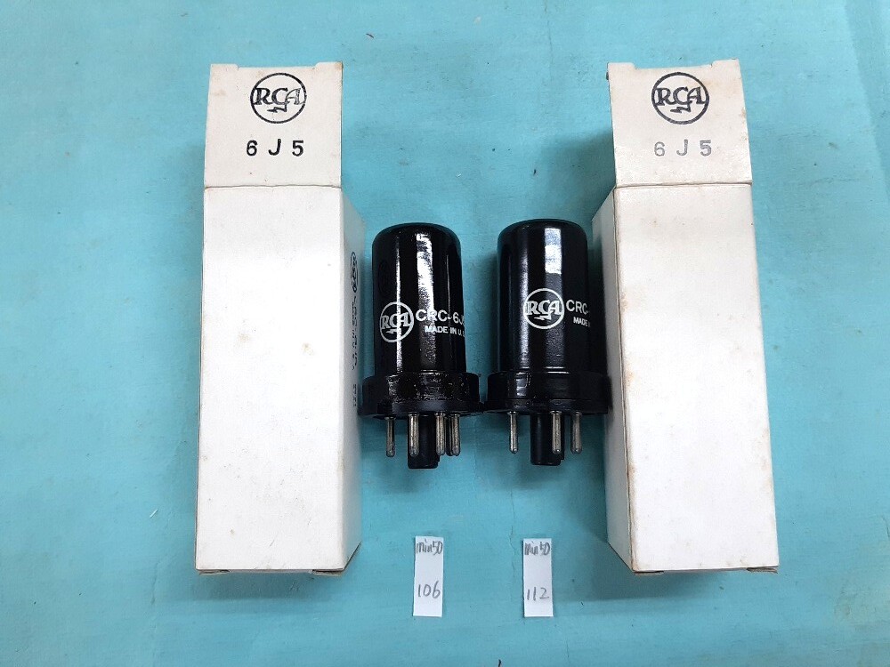 即決■6J5 RCA メタル管 2本組 再塗装品?拍卖