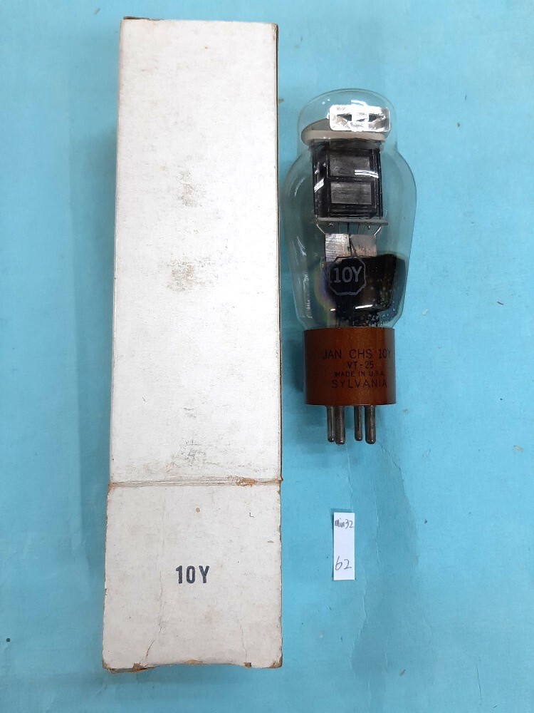 ジャンク品■難あり(ゲッター減少)■10Y/VT-25 Sylvania製 茶ベース 1本拍卖