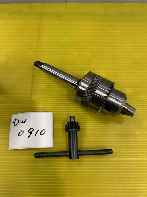 DW-0910 ユキワ ドリルチャック 13㎜ MT2 ハンドル付拍卖